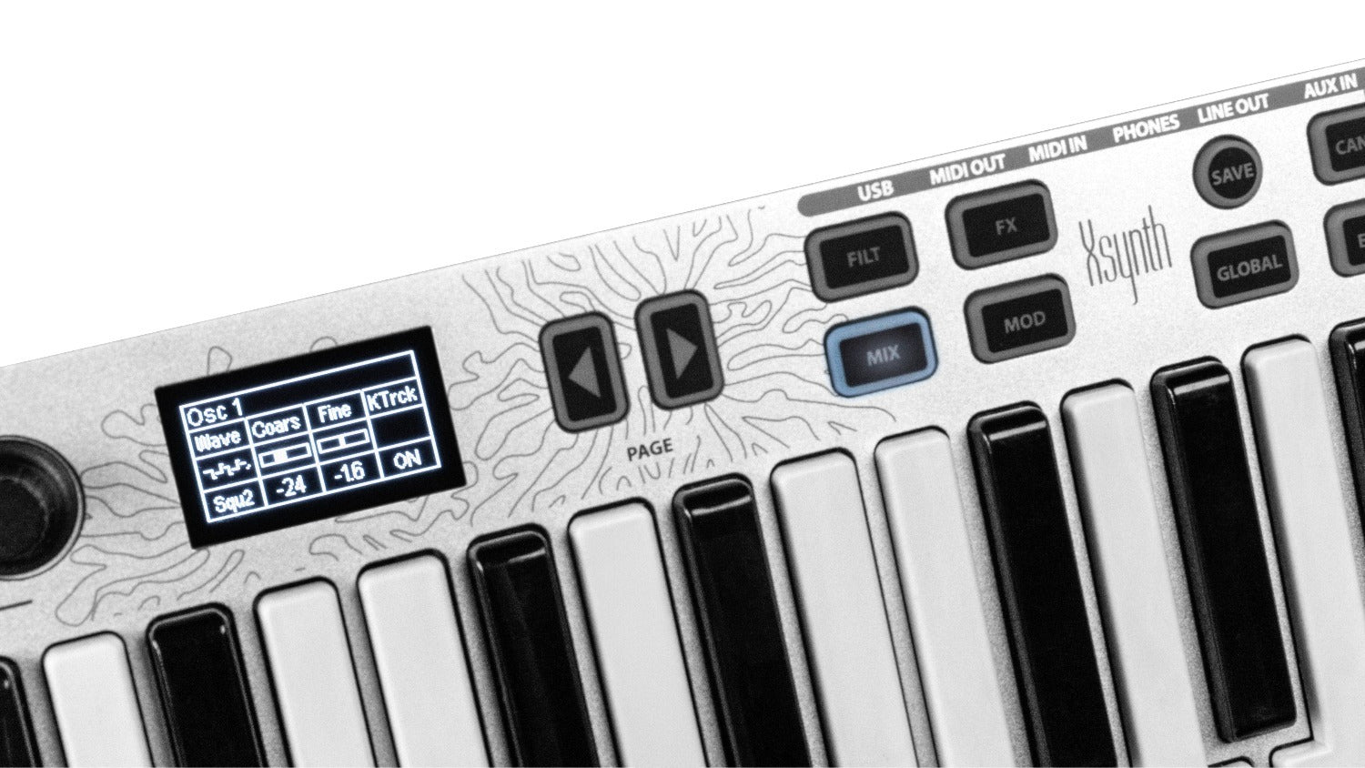 ESI Audio - ESIXSYNTH - Ultra-thin 25-Key Synth W/ Interface