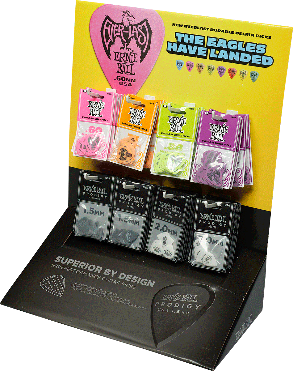 Ernie Ball Présentoir Comptoir Ernie Ball Pour Mediators