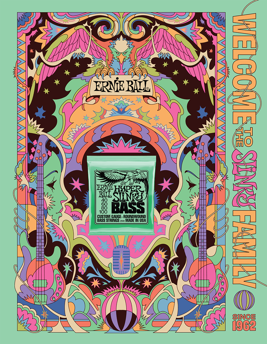 Ernie Ball Poster Ernie Ball Slinky 2022 Format A0 - Hyper Bass
