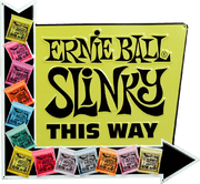 Ernie Ball Slinky This Way - Signaletique En Aluminium