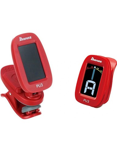 Ibanez PU3-RD – Chromatisch clip-on stemapparaat – Rood