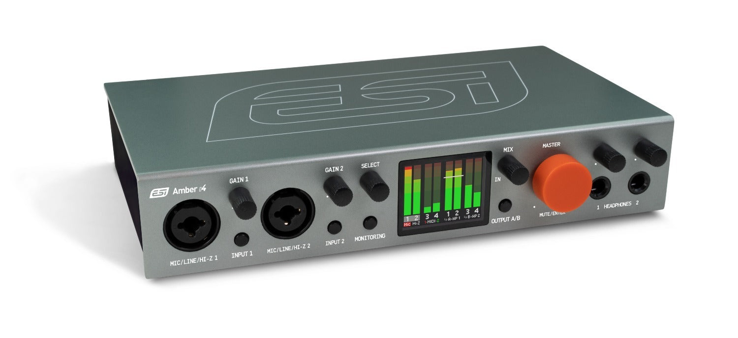 ESI Audio - ESIAMBERI4 - 4in/4out Usb-c Audio Interface with 2x Headphone Out