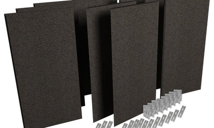 Auralex - Axppk1_obs - Auralex Propanel Prokit 1 7-B224, 4-M224, Mounting Hardware, Obsidian