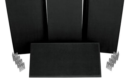 Auralex - Axppk1_ss_blk - Auralex Propanel Prokit 1 7-B224, 4-M224, Mounting Hardware, Suede Black
