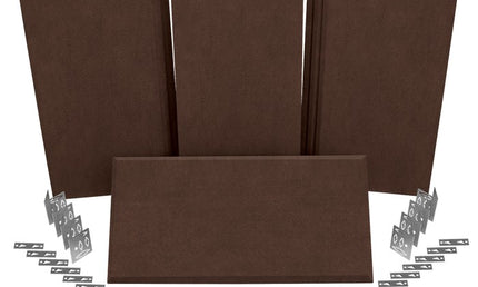 Auralex - Axppk1_ss_bro - Auralex Propanel Prokit 1 7-B224, 4-M224, Mounting Hardware, Suede Brown