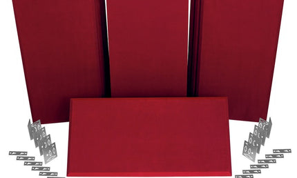 Auralex - Axppk1_ss_red - Auralex Propanel Prokit 1 7-B224, 4-M224, Mounting Hardware, Suede Red