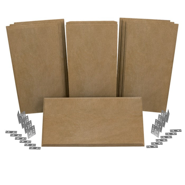 Auralex - Axppk1_ss_tan - Auralex Propanel Prokit 1 7-B224, 4-M224, Mounting Hardware, Suede Tan