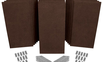 Auralex - Axppk2_ss_bro - Auralex Propanel Prokit 2 12-B224, 6-M224, Mounting Hardware, Suede Brown