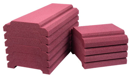 Auralex - Axroyalehrbonebur - Auralex Wavecave Royale Herringbone Array Kit 6 - 30x60cm & 4 - 30x30cm Panels, Burgundy