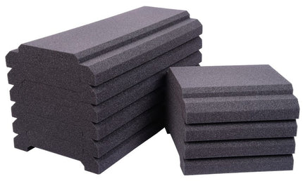 Auralex - Axroyalehrbonecha - Auralex Wavecave Royale Herringbone Array Kit 6 - 30x60cm & 4 - 30x30cm Panels, Charcoal