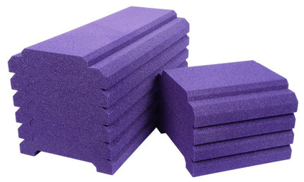 Auralex - Axroyalehrbonepur - Auralex Wavecave Royale Herringbone Array Kit 6 - 30x60cm & 4 - 30x30cm Panels, Purple
