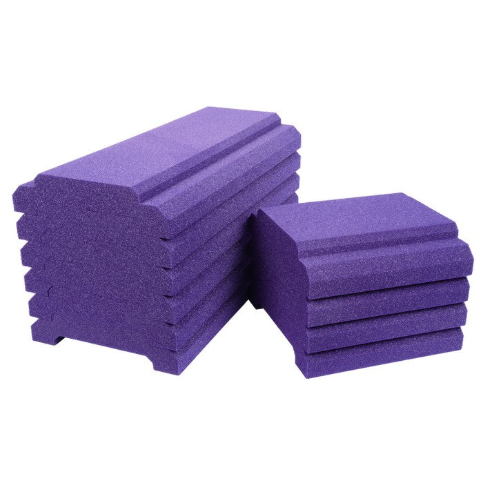 Auralex - Axroyalehrbonepur - Auralex Wavecave Royale Herringbone Array Kit 6 - 30x60cm & 4 - 30x30cm Panels, Purple