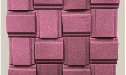 Auralex - Axroyaleparqbur - Auralex Wavecave Royale Parquet Array Kit 16 - 30x30cm Panels, Burgundy