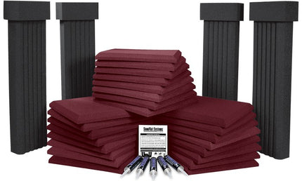 Auralex - Axsfs112bur - Auralex Sonoflat 112 System Burgundy