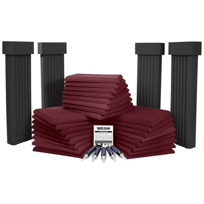 Auralex - Axsfs112bur - Auralex Sonoflat 112 System Burgundy