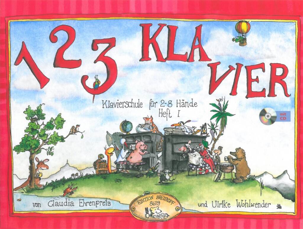 Ehrenpreis: 1 2 3 Klavier - Klavierschule 1