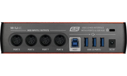 ESI Audio - ESIM4UEX - 8-port Usb 3.0 Midi Interface with Usb Hub