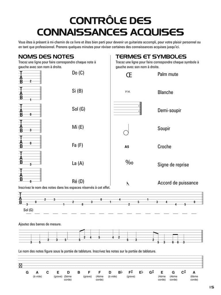 Hal Leonard M?thode de Guitare Tab