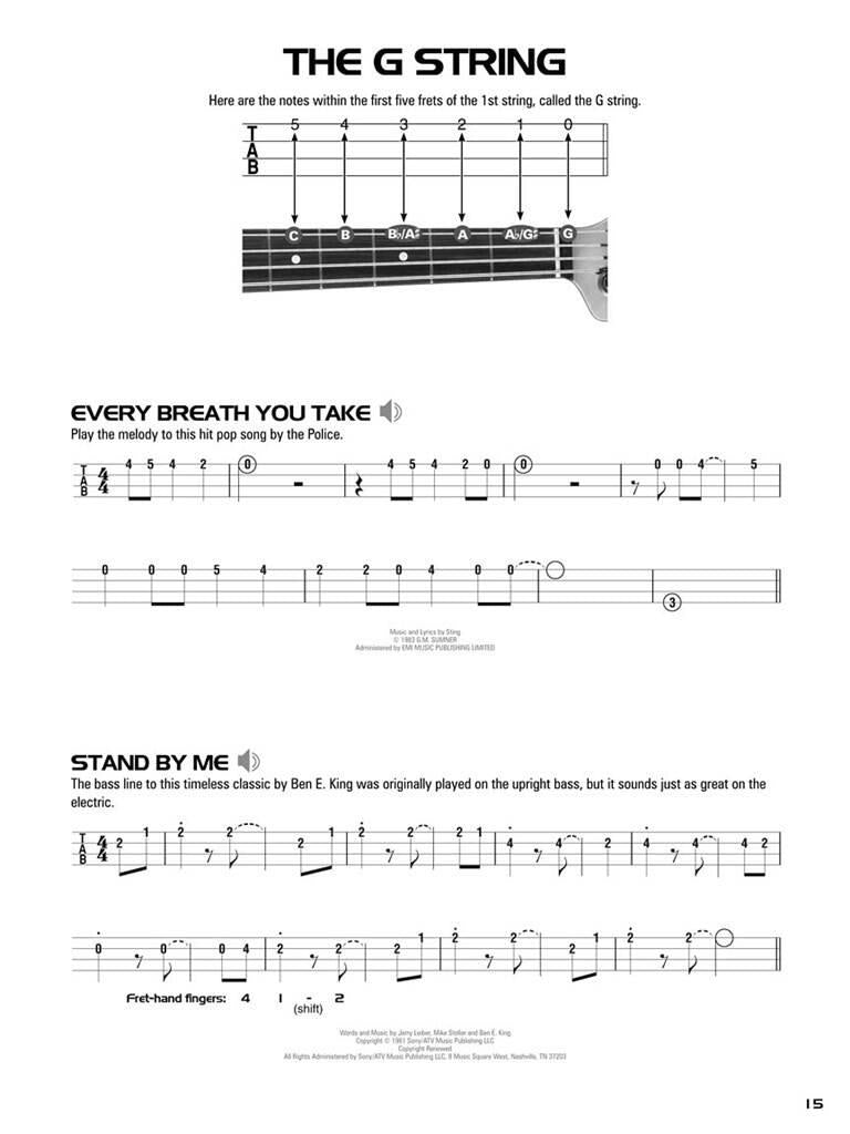 Hal Leonard Left-Handed Bass Tab Method Book 1