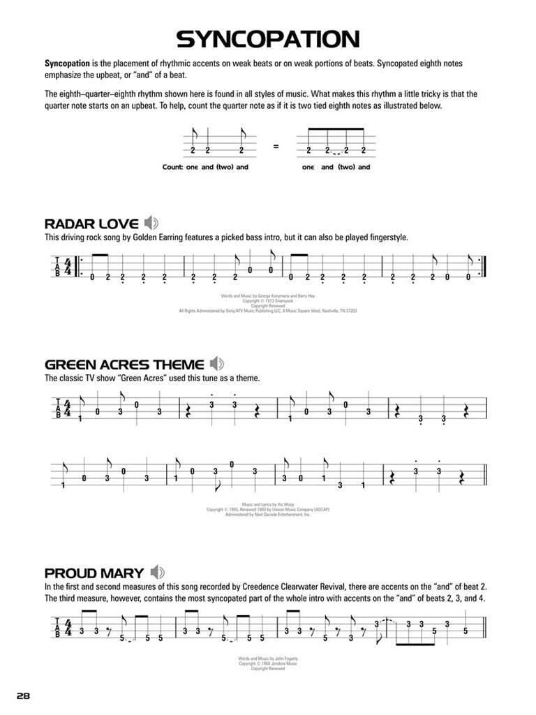 Hal Leonard Left-Handed Bass Tab Method Book 1