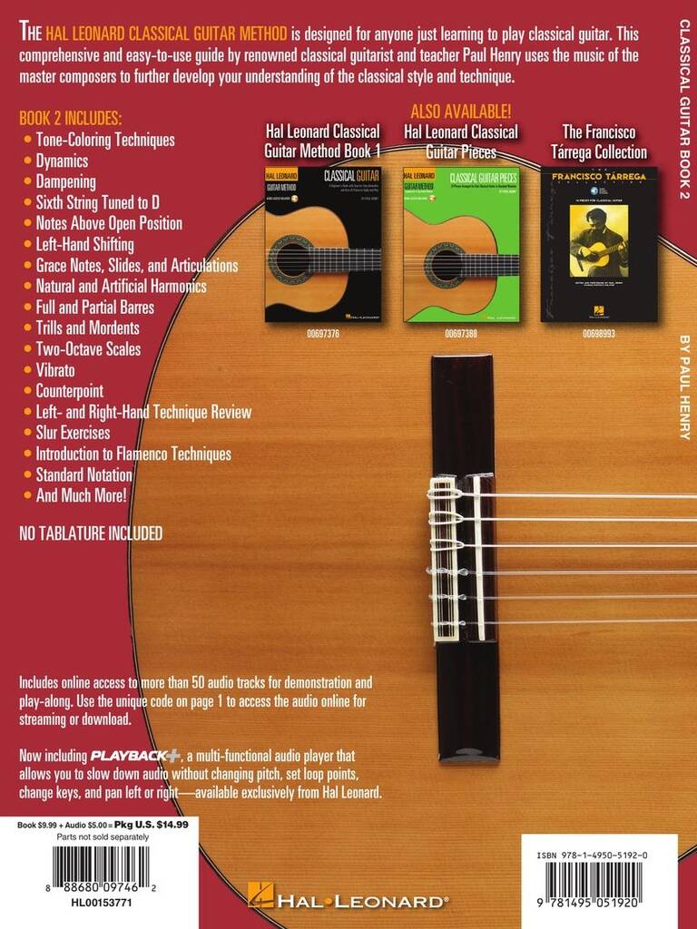 Hal Leonard Classical Guitar Method - Book 2