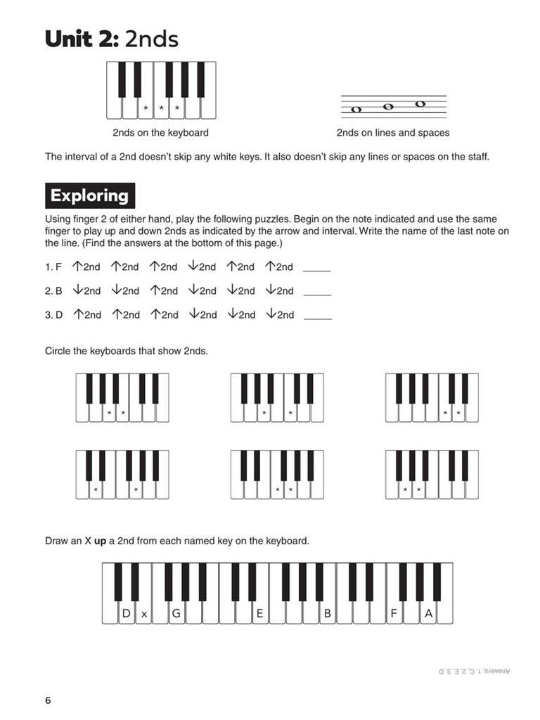 Piano Interval Workbook