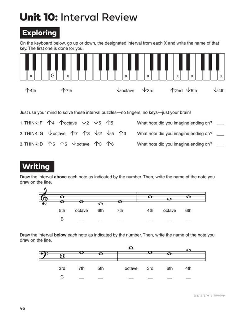 Piano Interval Workbook