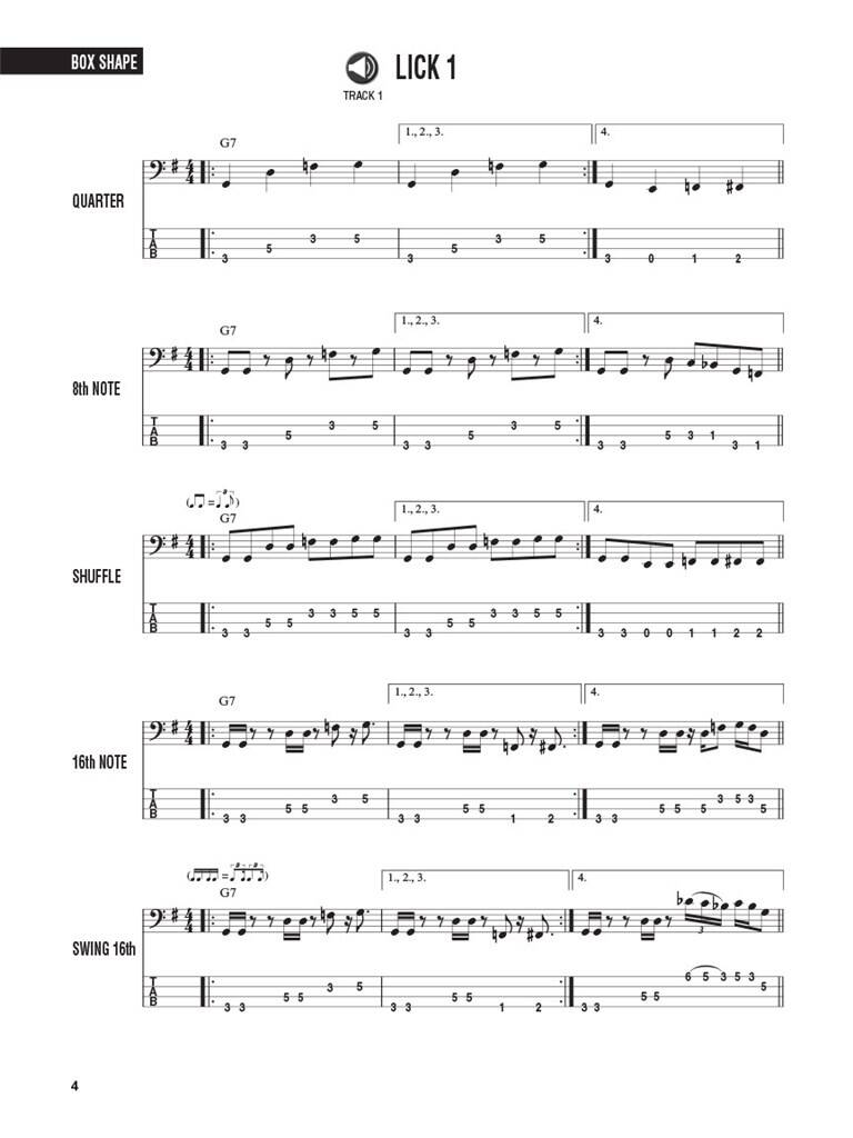 Hal Leonard Bass Method-  Bass Licks