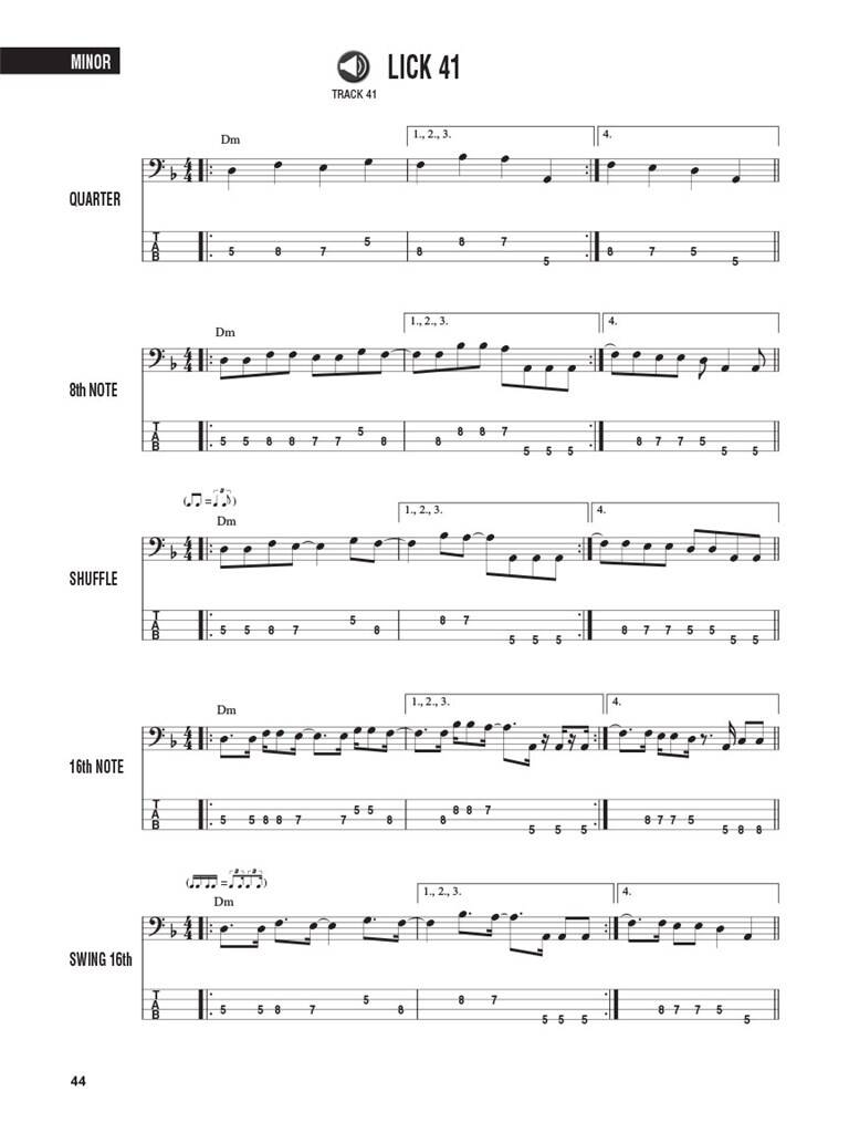 Hal Leonard Bass Method-  Bass Licks