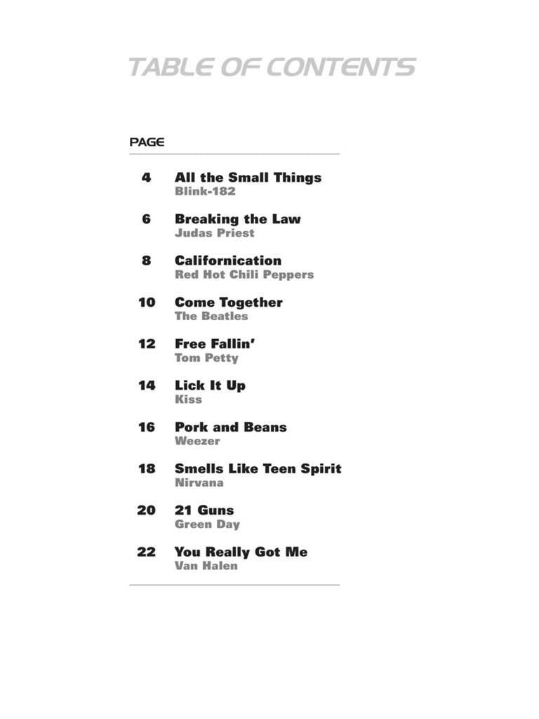 Hal Leonard Guitar Tab Method Songbook 1