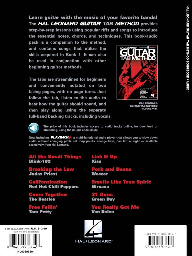 Hal Leonard Guitar Tab Method Songbook 1