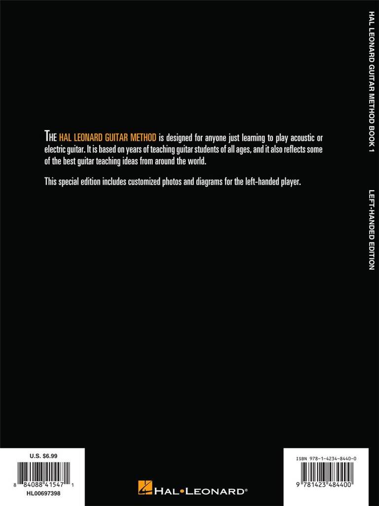 Hal Leonard Guitar Method Book 1 (Left Handed Edition)