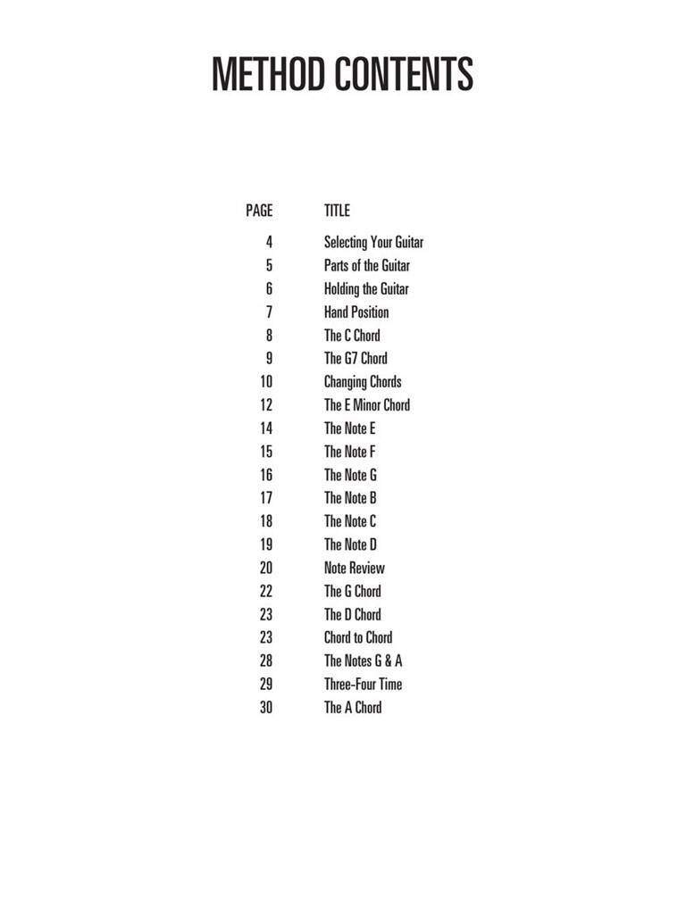 Guitar for Kids Method & Songbook