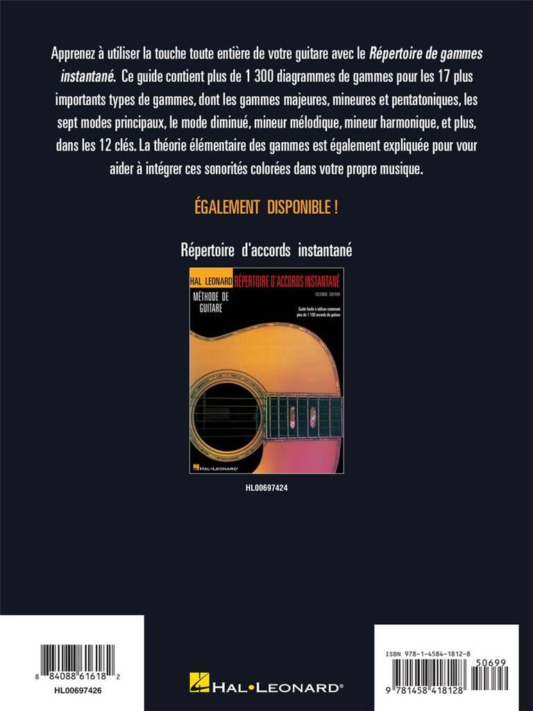 R?pertoire D'Gammes Instantan?