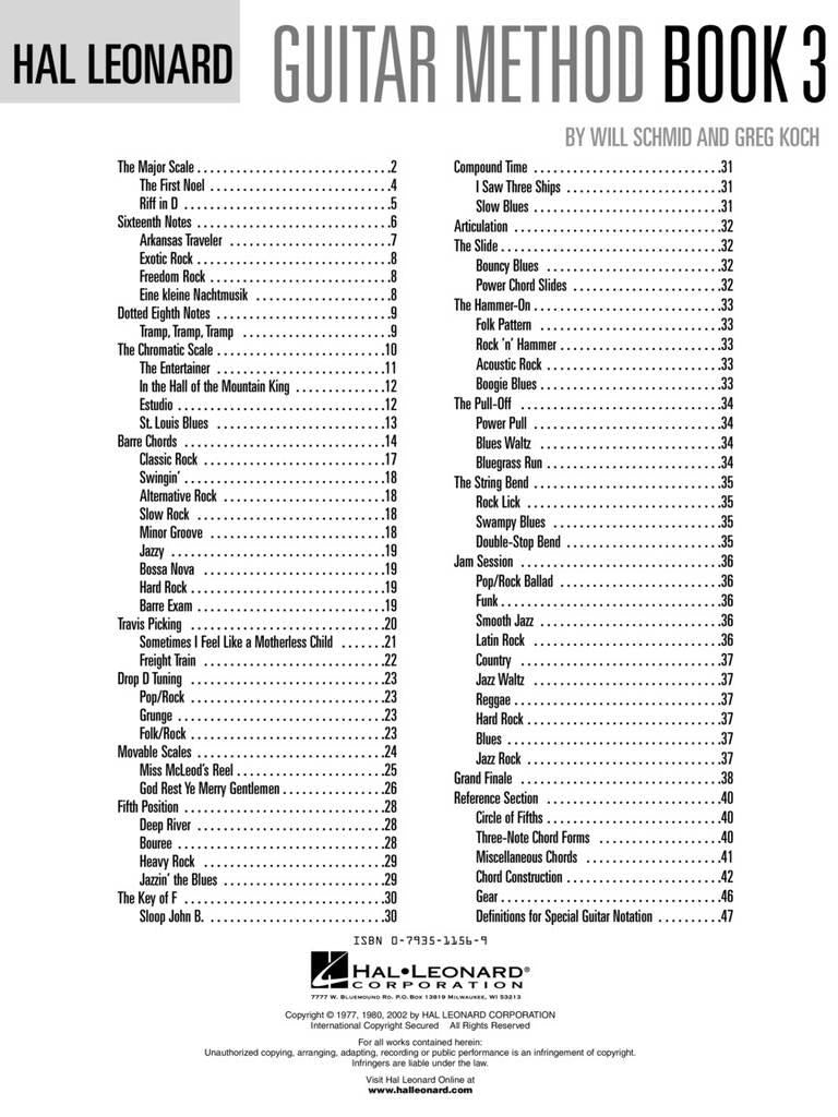 Hal Leonard Guitar Method Book 3 Second Edition