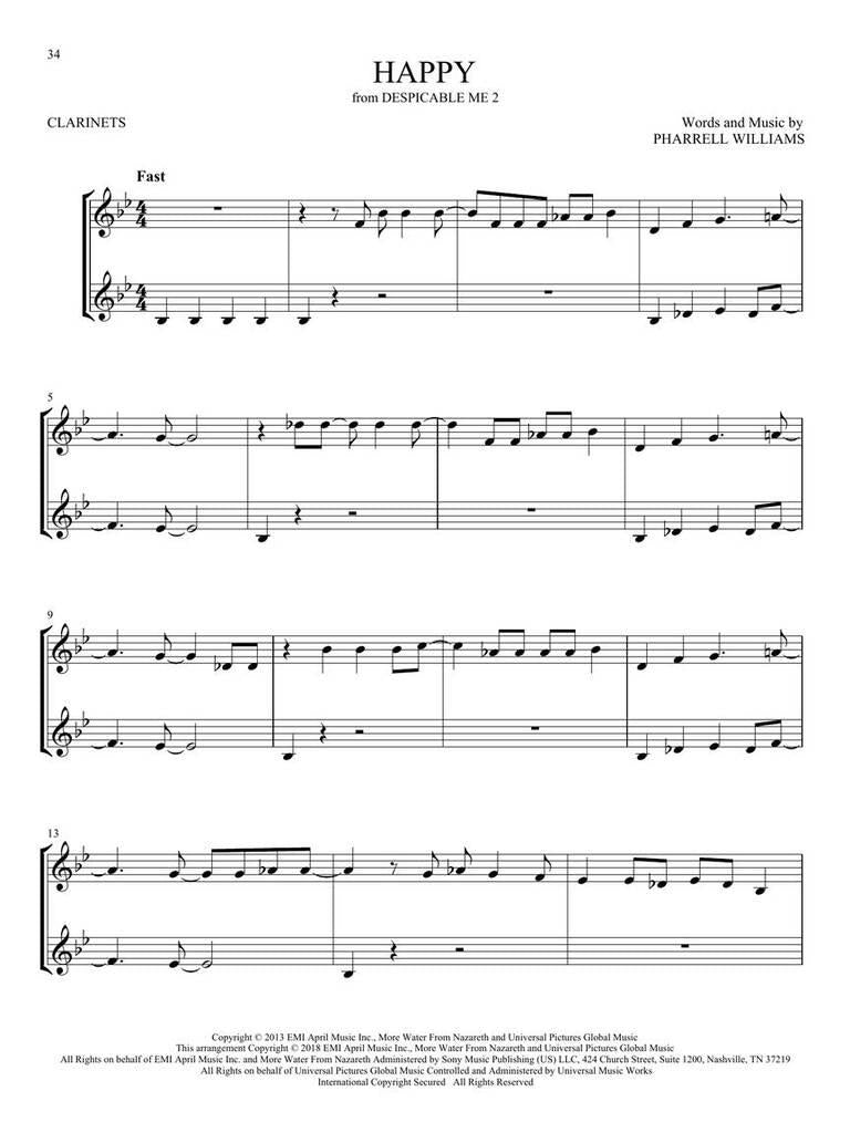 First 50 Duets for Two Clarinets (Klarinetduet) [stack-source:hl01297739_5.jpg]
