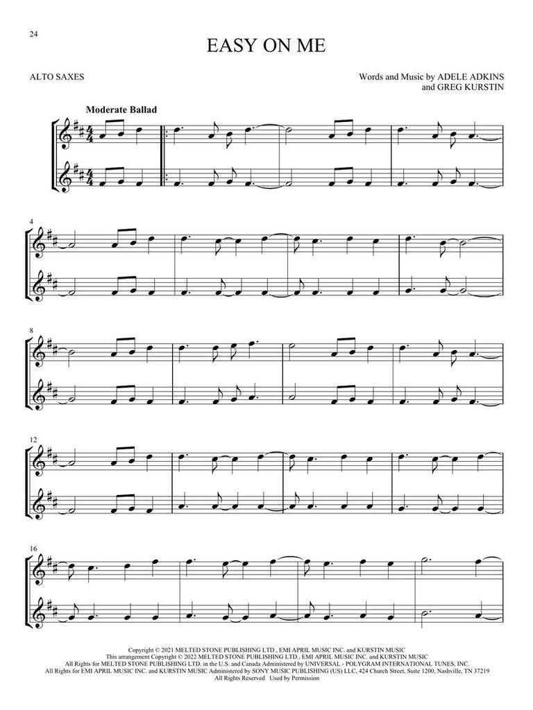 First 50 Duets for Two Alto Saxophones (Altsaxofoonduet) [stack-source:hl01297741_1.jpg]