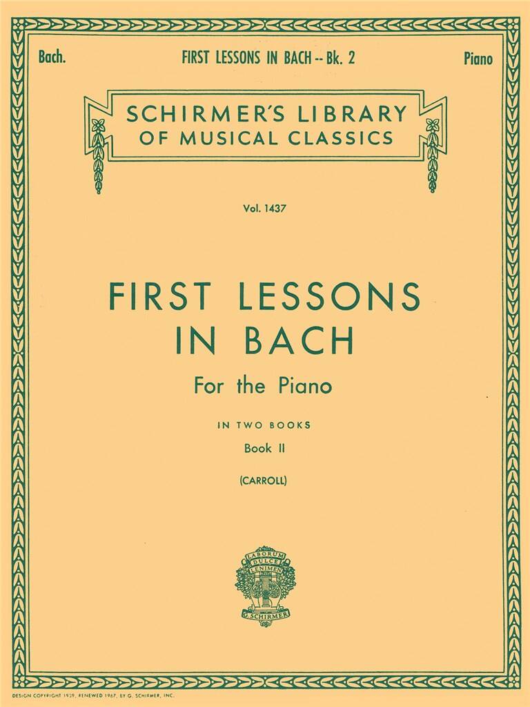 First Lessons In Bach Book Two