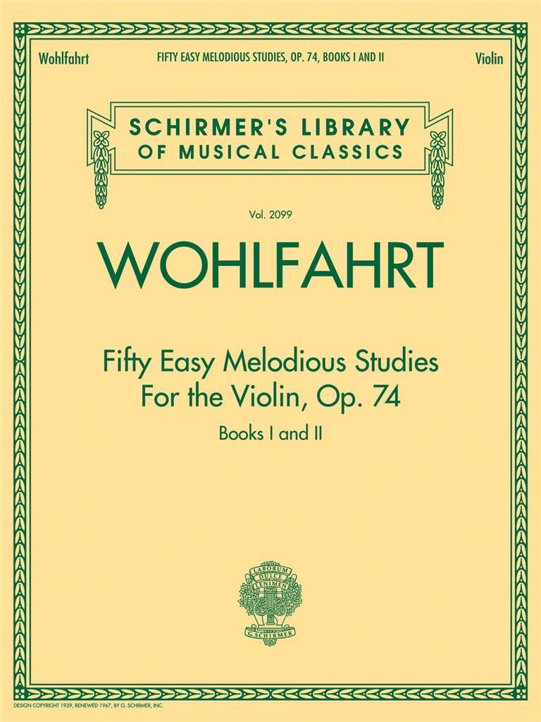 Fifty Easy Melodious Studies for the Violin Op. 74