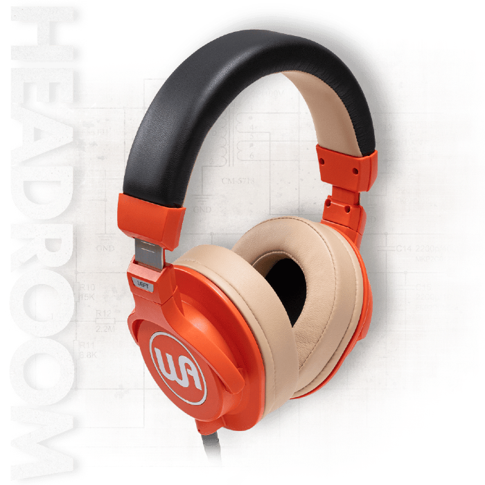 Warm Audio WAHRO, Orange closed-back headphone