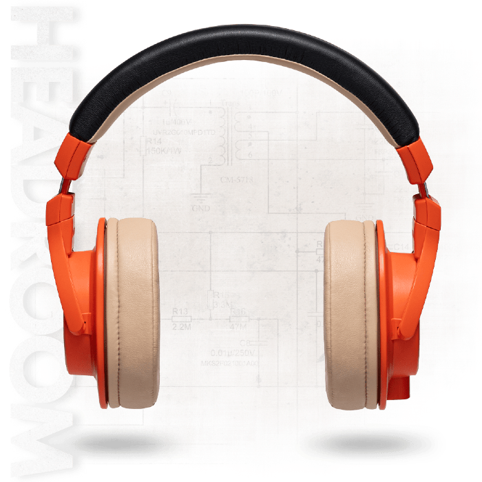 Warm Audio WAHRO, Orange closed-back headphone afbeelding 2