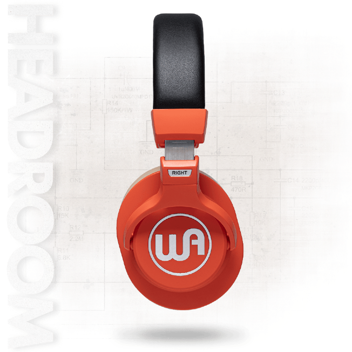 Warm Audio WAHRO, Orange closed-back headphone afbeelding 3