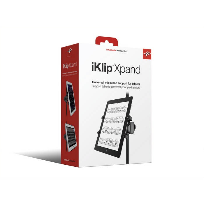 IK Multimedia - IKMIKLIPXPAND - Universal Mic Stand Mount for Tablets Up To 12