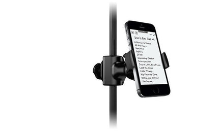 IK Multimedia - IKMIKLIPXPANDMN - Universal Mic Stand Mount for Smartphones Up To 6”