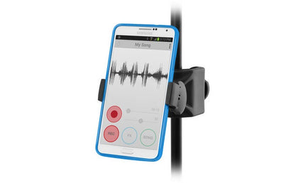 IK Multimedia - IKMIKLIPXPANDMN - Universal Mic Stand Mount for Smartphones Up To 6”