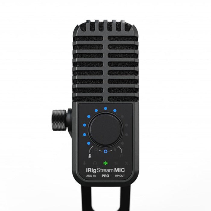 IK Multimedia - IKMIRIGSTRMMICPRO - Compact Multi-pattern Microphone and Stereo/4-channel Audio Interface