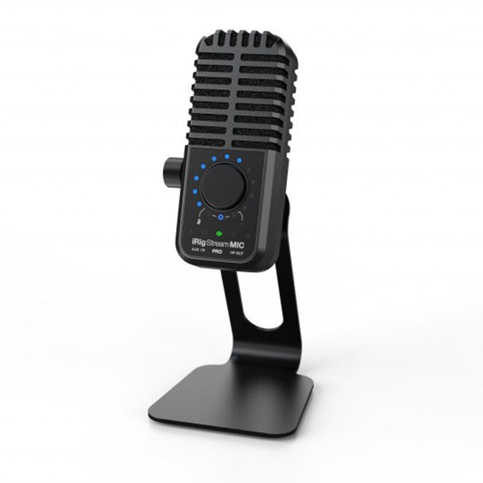 IK Multimedia - IKMIRIGSTRMMICPRO - Compact Multi-pattern Microphone and Stereo/4-channel Audio Interface