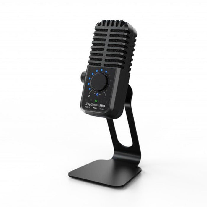 IK Multimedia - IKMIRIGSTRMMICPRO - Compact Multi-pattern Microphone and Stereo/4-channel Audio Interface