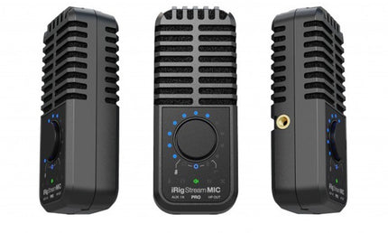 IK Multimedia - IKMIRIGSTRMMICPRO - Compact Multi-pattern Microphone and Stereo/4-channel Audio Interface