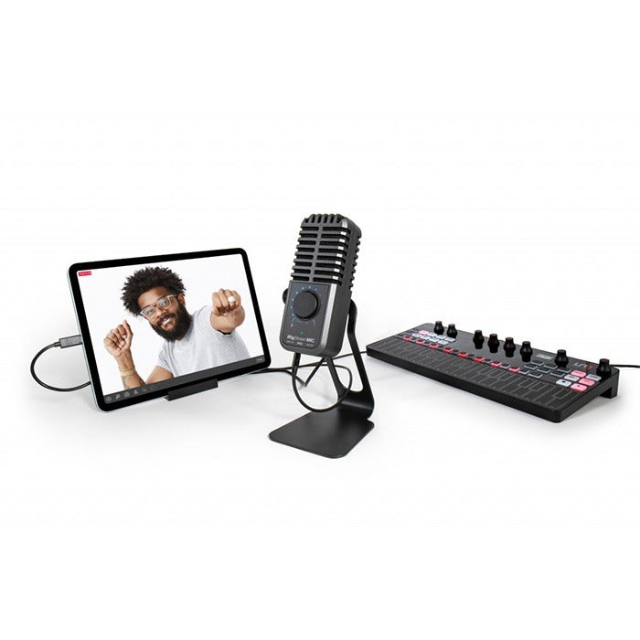 IK Multimedia - IKMIRIGSTRMMICPRO - Compact Multi-pattern Microphone and Stereo/4-channel Audio Interface